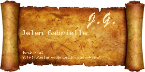 Jelen Gabriella névjegykártya