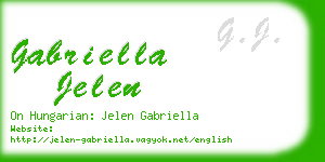 gabriella jelen business card